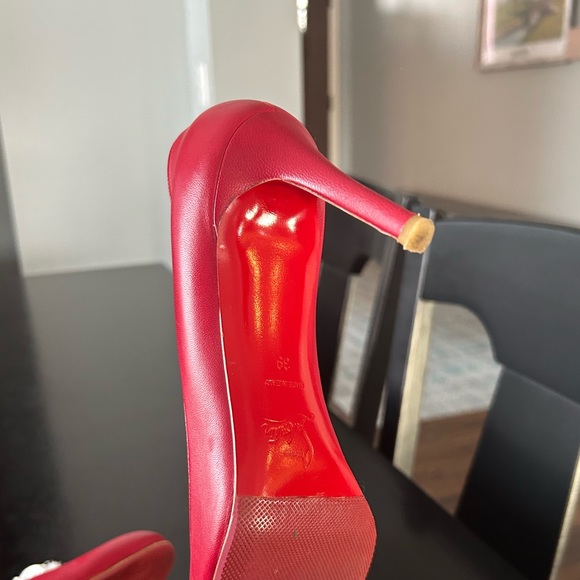Christian Louboutin Simple Pinky Red Pumps - Picture 9 of 9
